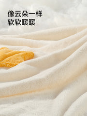 Ying's Yenidoğulmuş Körpə Hamam Dəsmalı, Başlıqlı, Bəzəkli, Pelerinli, Mərcan Yunlu Bükülü Əlavə Yumşaq Körpə Hamam Xalatı