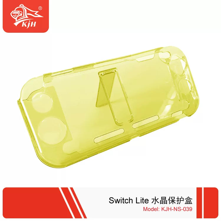 switch Lite oyun konsolu şəffaf qoruyucu kristal qutu mötərizə ilə yıxılmaya və sürüşməyə qarşı NS lite sərt çanta