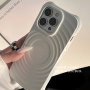 iphone17promax apple 16pro cib telefonu üçün uyğun düz rəngli yüksək səviyyəli maqnit dalğası dairəsi 15promax yeni qadın 14pro Yapon və Koreya 12pro yaradıcı 13pro əyləncə 11