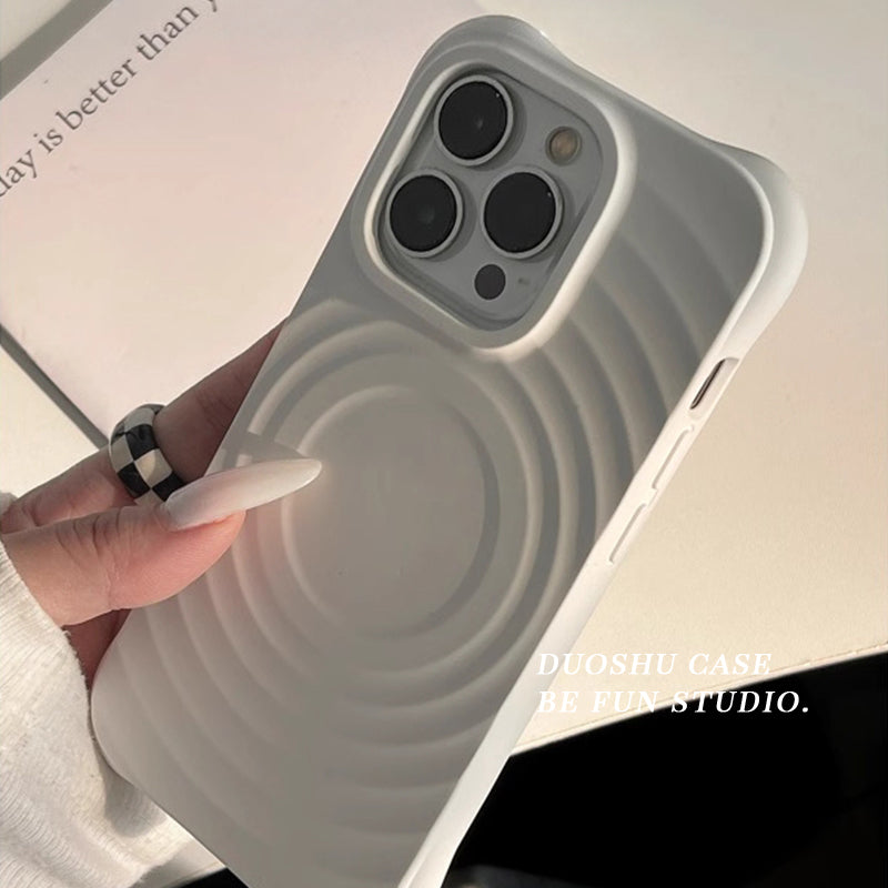iphone17promax apple 16pro cib telefonu üçün uyğun düz rəngli yüksək səviyyəli maqnit dalğası dairəsi 15promax yeni qadın 14pro Yapon və Koreya 12pro yaradıcı 13pro əyləncə 11