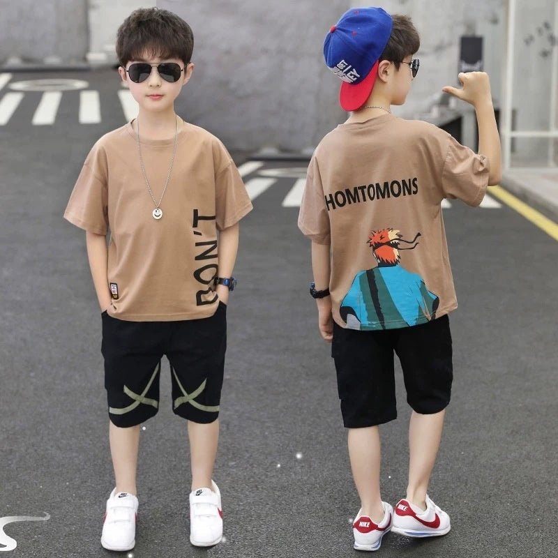 Uşaq oğlan uşaqları Körpə körpə futbolkası Şortlar Geyimlər Körpə oğlanlar