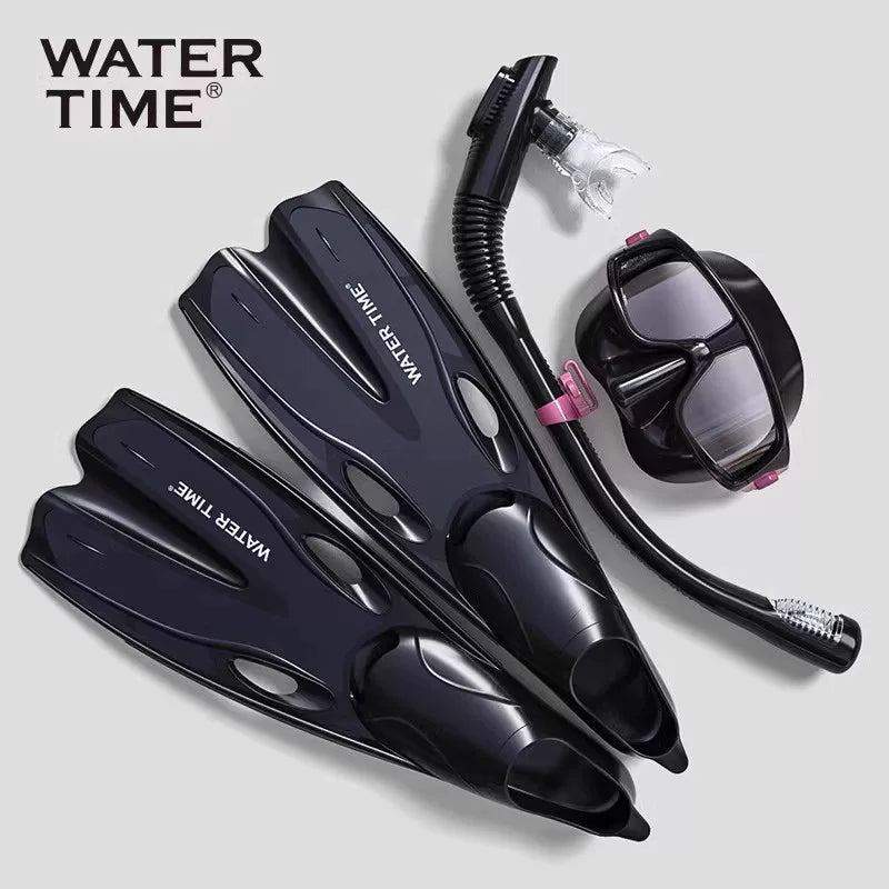 WaterTime üzgəcləri dalğıc şnorkel üzgəcləri pulsuz dalış uzun üzgəcləri ördək üzgəcləri üzgüçülük məşqi sərbəst stil avadanlığı - 2