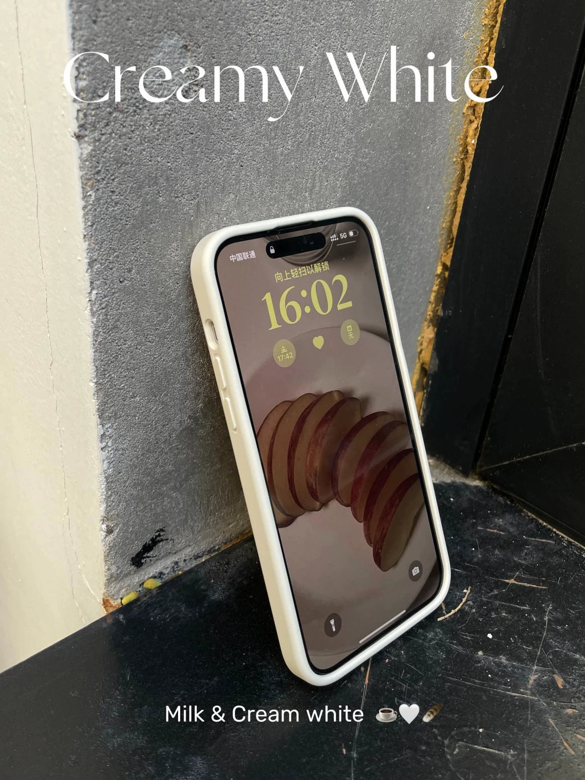 1Lullaby klassik yumşaq mumlu maye silikon sadə düz rəngli mobil telefon qutusu Apple iphone17promax14131211 üçün uyğun pulsuz çatdırılma balet tozu süd ağ
