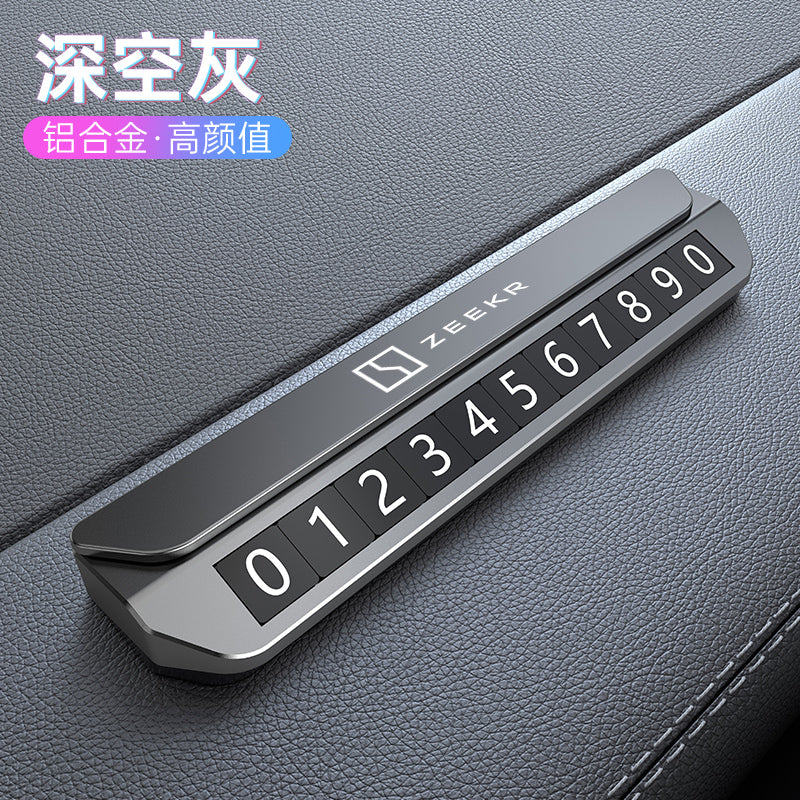 ZEEKR 001 007 7X Yüngül lehimli avtomobil müvəqqəti dayanacaq nömrə nişanı