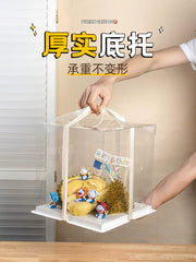 Durian tort qablaşdırma qutusu diy materialı ad günü hədiyyə qutusu qablaşdırma xarici nimçə şəffaf 8 səkkiz düym 10 on bəzək 6