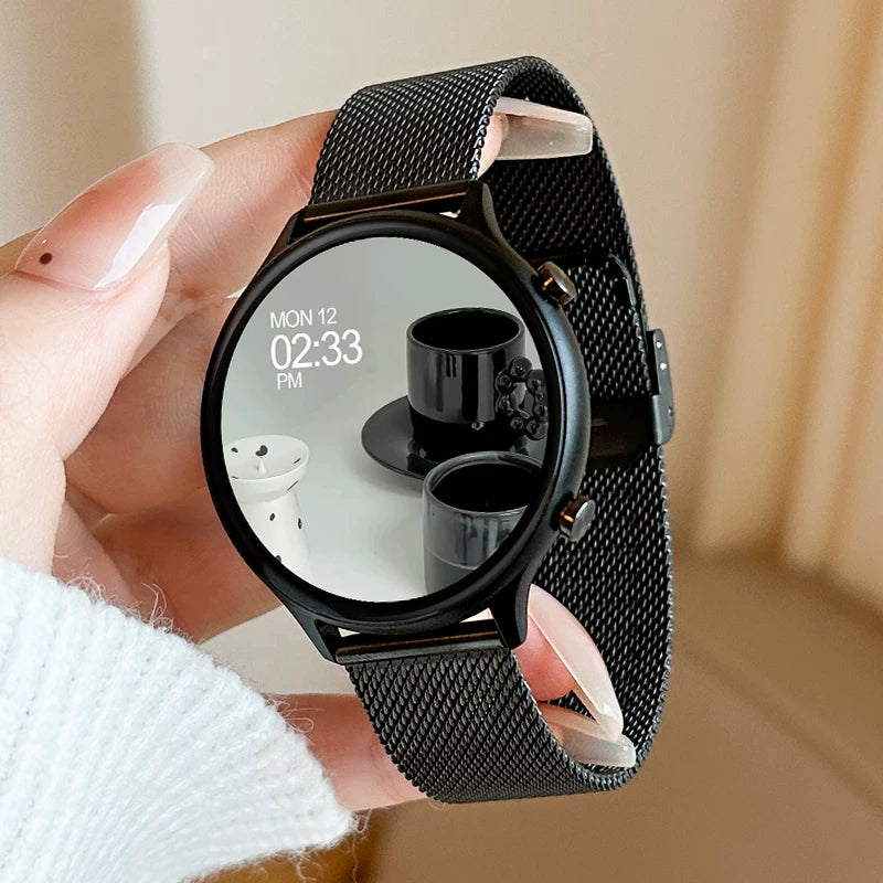 Ağıllı Saat Qadın Bluetooth Telefonu Çoxfunksiyalı Ödənişli Ürək dərəcəsinə Nəzarət Yuxu Məşq Qolbağı Kişi Polad Bandı