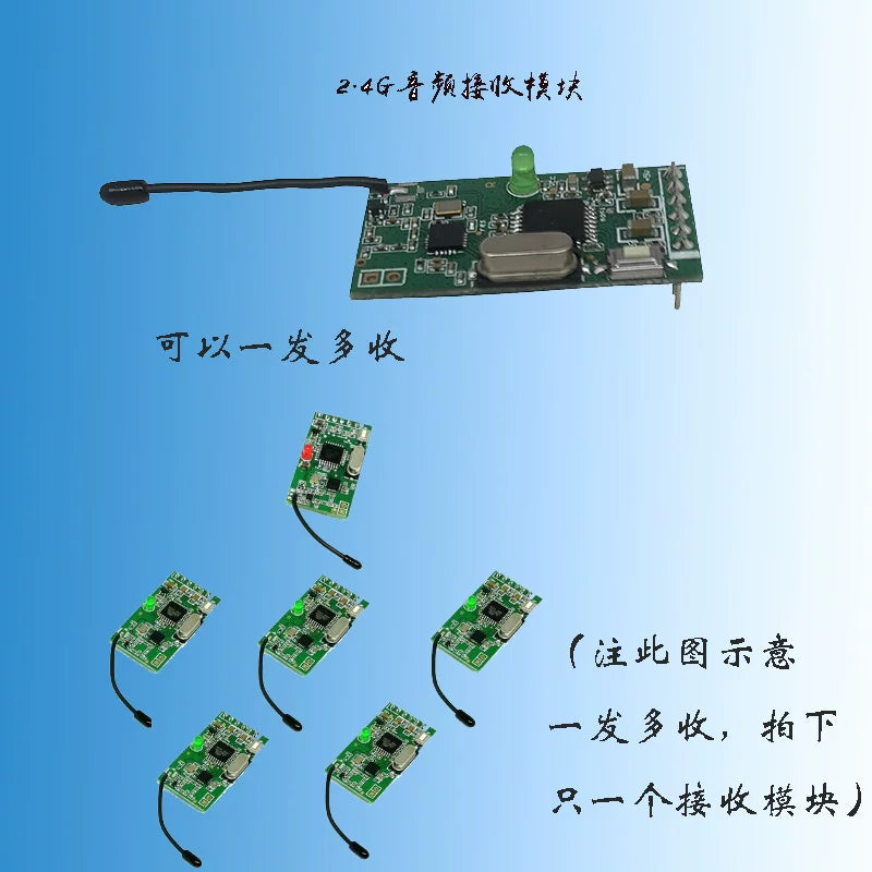Simsiz Rəqəmsal Audio Modul Simsiz Dinamik Yüksək Səliqəli Audio Ötürücü Qəbuledici Simsiz Surround Audio