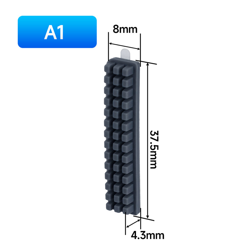 3D printer aksesuarları Tuozhuzi A1/A1 mini nozzle silikon başlıq siləcək istehlak edilə bilən fırça ucluğu siləcək