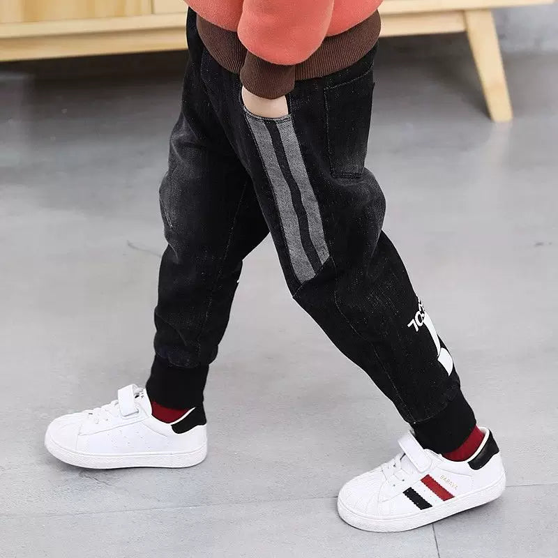 Yeniyetmə Uşaqlar üçün Saf Rəngli Cins Şalvar Körpə Oğlanları üçün Klassik Şüşə