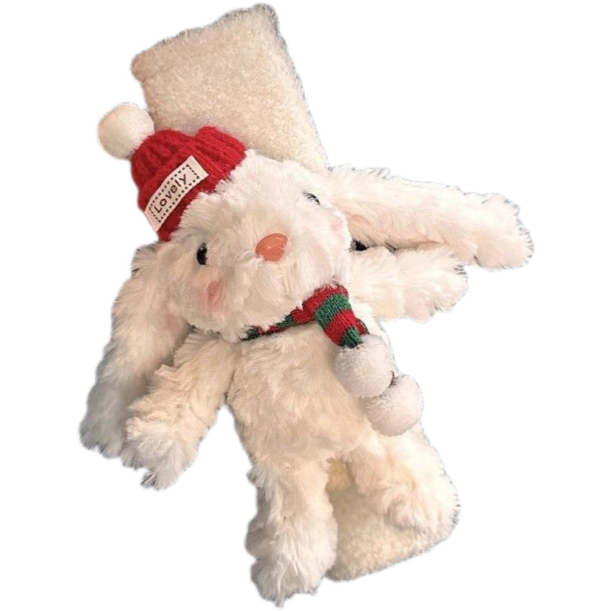 Şirin, sallaq qulaqlı dovşan peluş avtomobil təhlükəsizlik kəməri, boğulma əleyhinə açarlıq asqısı Milad hədiyyə bəzəyi