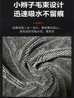 Kiçik Örgülü Su Kolleksiyası Dəsmal Ultra İncə Fiberli Su Kolleksiyası Maşın Yuma Dəsmalı Xüsusi Avtomobil Təmizləmə üçün Super Absorbent Dikişsiz Lintsiz