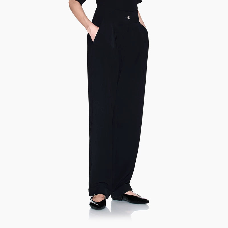 ARMANI EXCHANGE / Armani Payız/Qış Yeni Qadın Geniş Ayaqlı Boş Düz Fit Gündəlik Şalvar