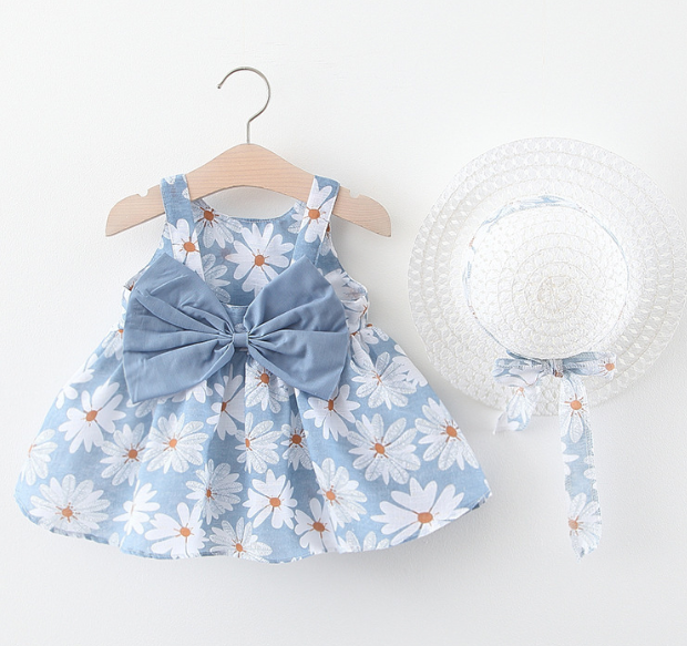 Qızlar üçün yay geyimləri körpə 1 1/2 yaşlı körpə geyimləri uşaqlar üçün