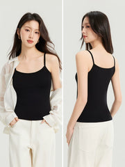 Modal kombinezonlu qadın yaz-yay Slim fit böyük ölçülü üst geyimi Çox yönlü alt paltarı qolsuz top