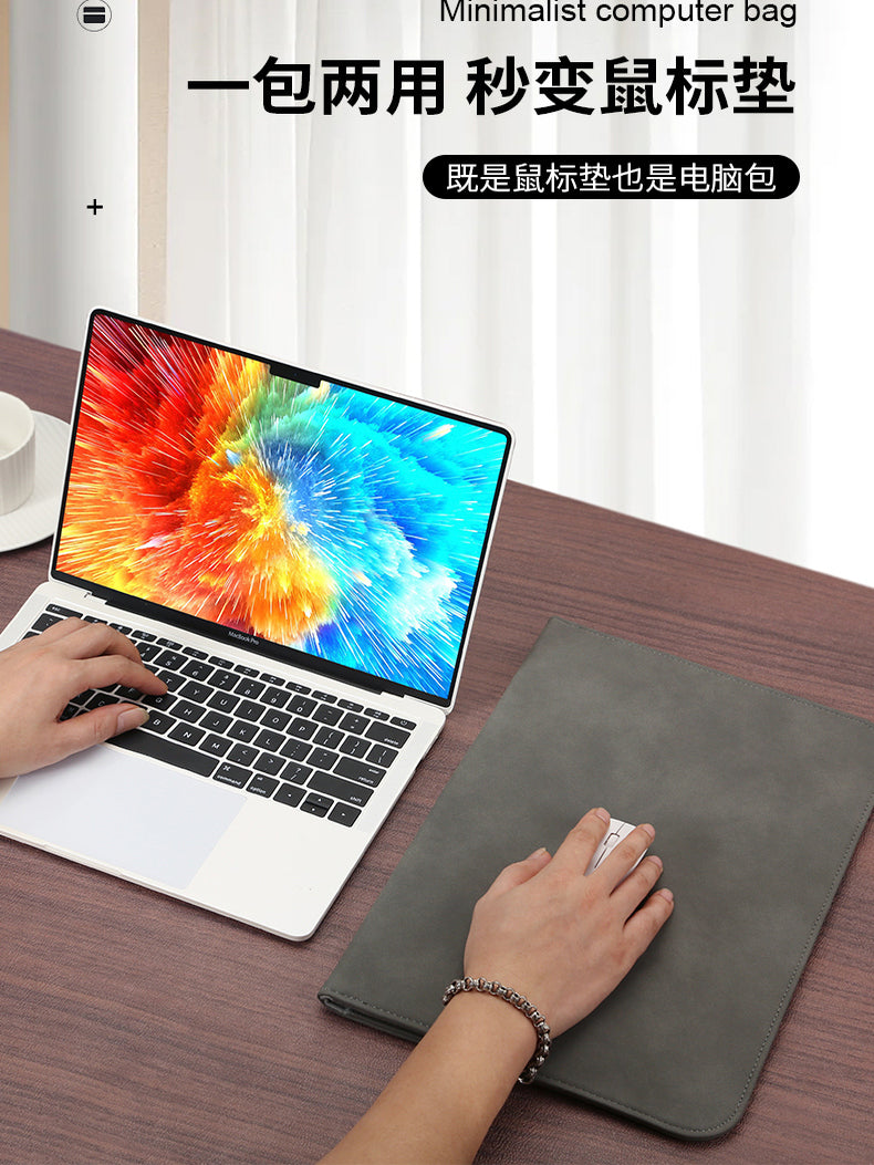 Noutbuk layneri qolu kompüter çantası Apple MacBook Air Liner çantası M3 üçün uyğundur Huawei MateBook qoruyucu örtük Xiaoxin 13/14/15 Honor pro16 saxlama çantası 13.3 Xiaomi Qadınlar