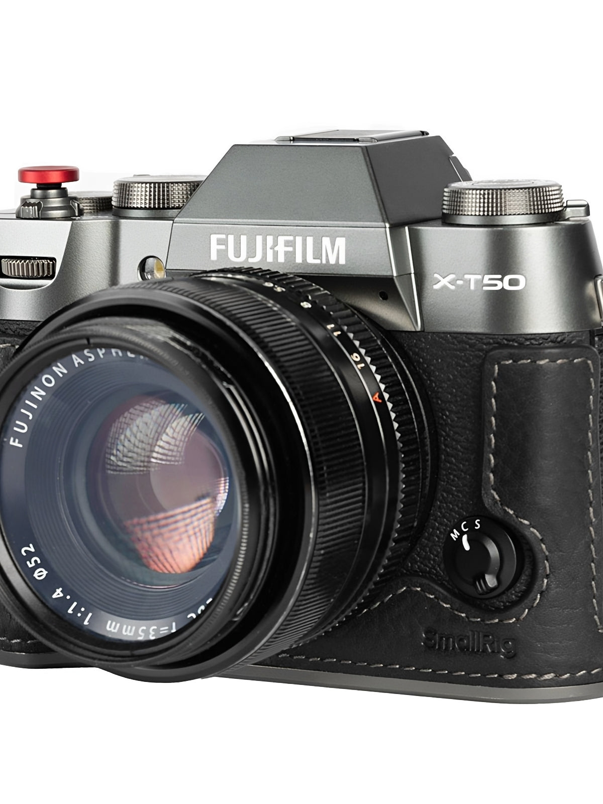 SmallRig Smog Fuji XT50 taxta saplı dovşan qəfəsi X100VI yarım paket qoruyucu dəri qutu üçün uyğundur