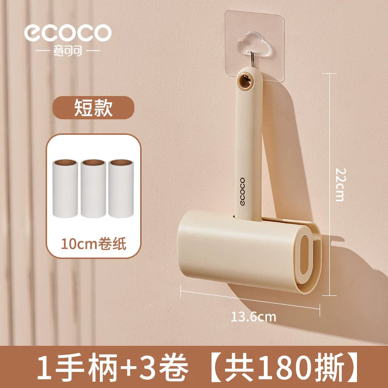 ecoco lint çubuq rulonu, paltarda yapışqan tüy üçün qoparan diyircəkli fırça, tüy çıxaran rulon, qıvrım kağızı fırçası, saç artefaktı