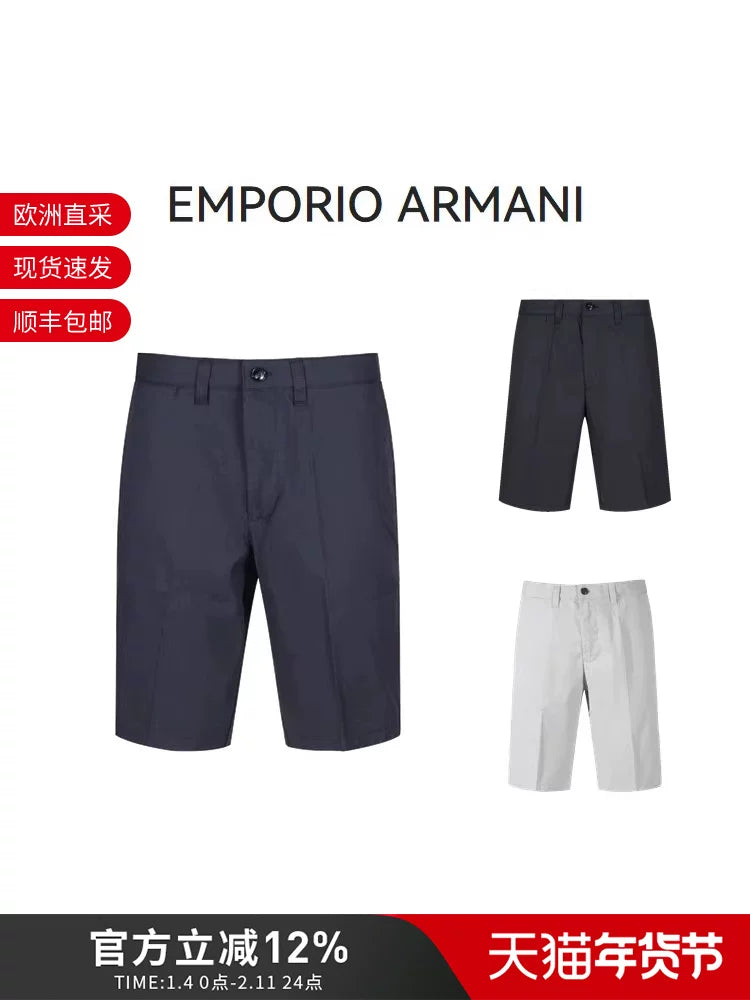 Armani EMPORIO ARMANI Kişi Pambıq Gündəlik Şalvar, Şort, Kapri Şalvar 8N1PB3 1NK0Z