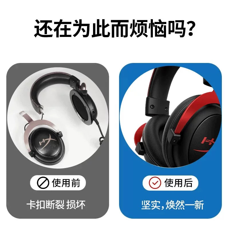 Kingston HyperX Extremely Unknown Hurricane 2 qulaqcıqları üçün uyğundur orijinal Cloud 2 qulaqlıq dəsti baş şüası toqqa mikrofon aksesuarları səs kartı qoruyucu örtüyü