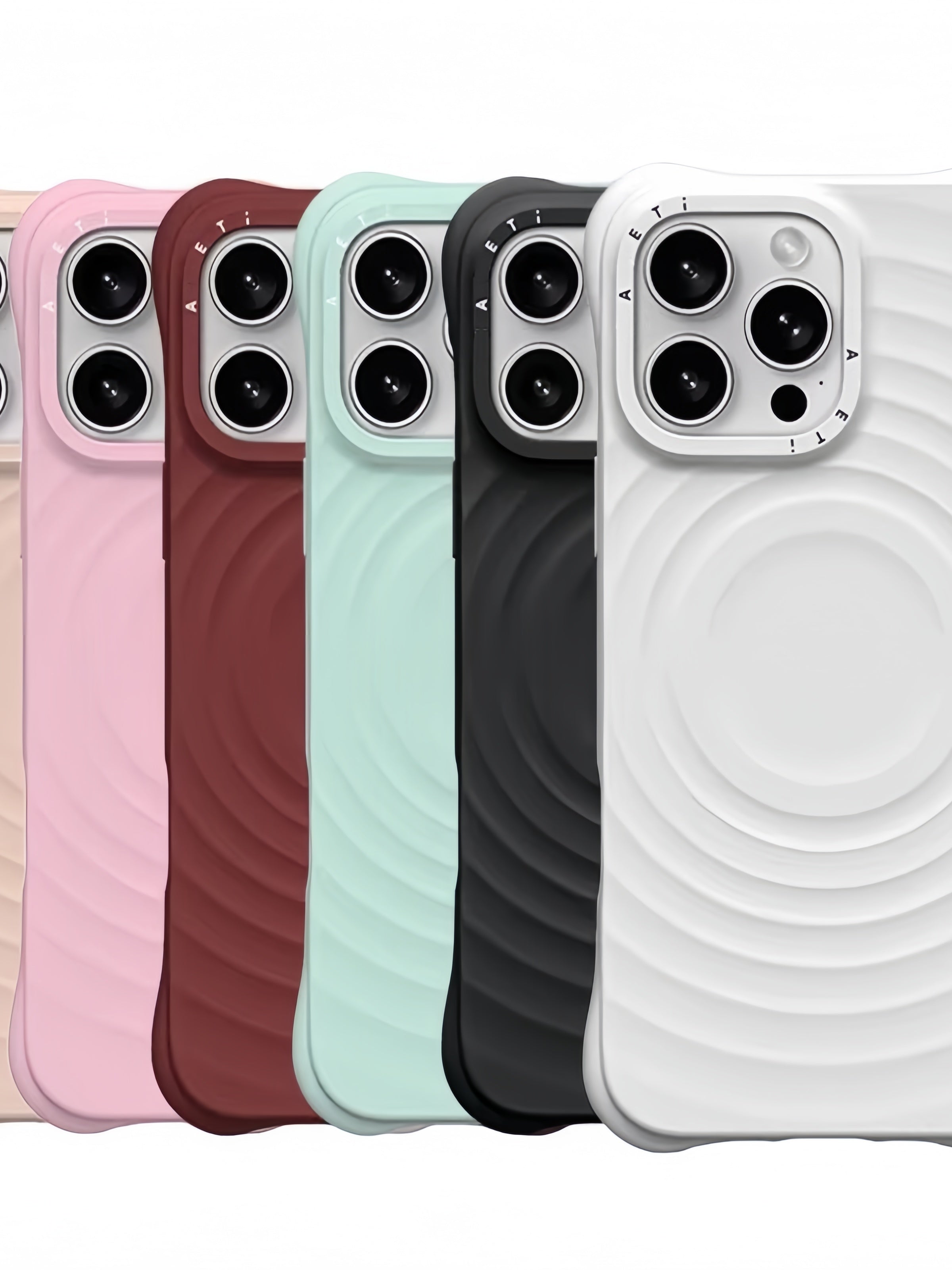 C+ Quan Zhilong birgə təmiz qara və ağ dalğa 16Pro Apple 17promax mobil telefon qutusu Zhao Lusi 14 moda marka iPhone 15pro su dalğası maye silikon 13 maqnit qoruyucu örtük