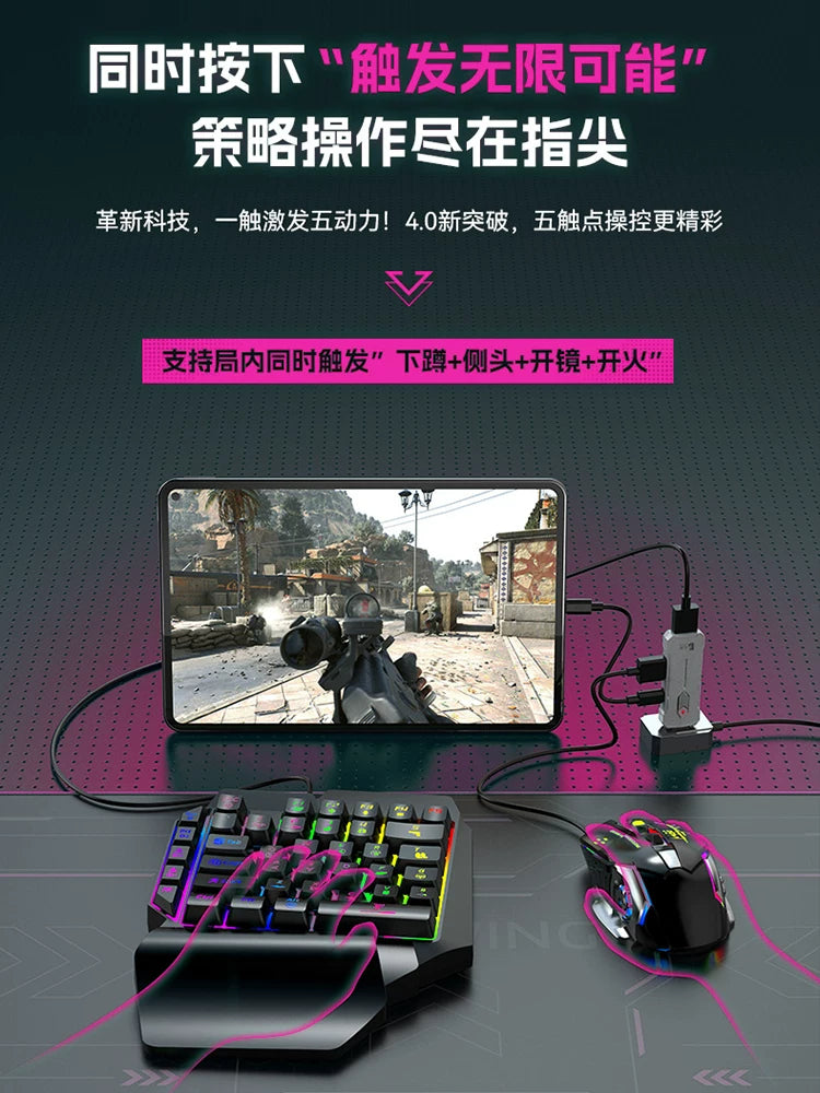 Jiaying Throne x8 klaviatura və siçan çeviricisi köməkçi artefakt həsr olunmuş planşet mobil oyun periferiyaları klaviatura siçanı cfm