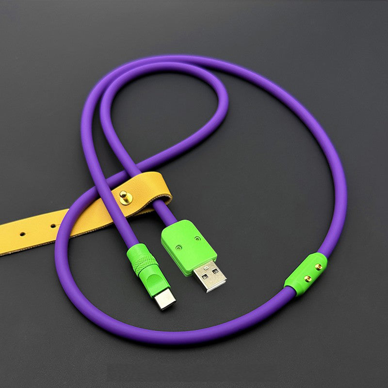 120W dopamin super yumşaq silikon məlumat kabeli Apple iPhone17 mobil telefonu Huawei Xiaomi USB sürətli şarj üçün uyğundur