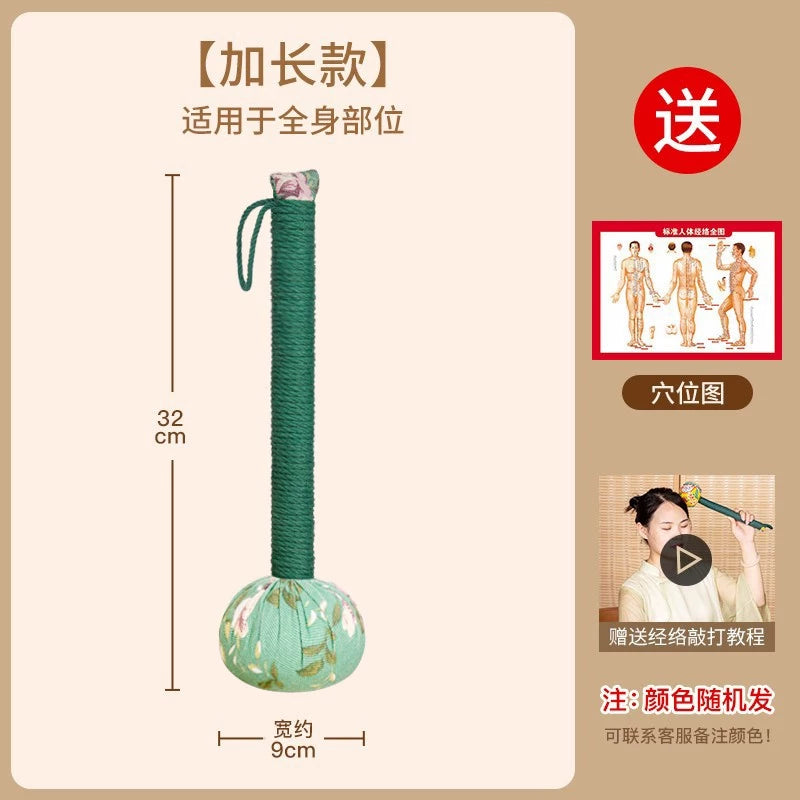 Mugwort Sağlamlıq Çəkic Meridian Paida Sehrli Boyun Çiyin Çəkic Arxa Pai Baxu Pai Moxibustion Hammer Masaj Zərb Çubuğu Əzələlər