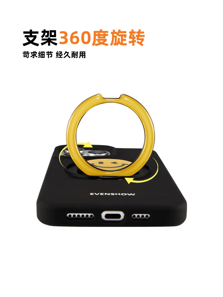 [Deng Ziqi ilə eyni model] EVENSHOW Apple 17AIRiPhone16promax15plus14/13 üçün uyğun stendli yeni maye silikon mobil telefon qutusu