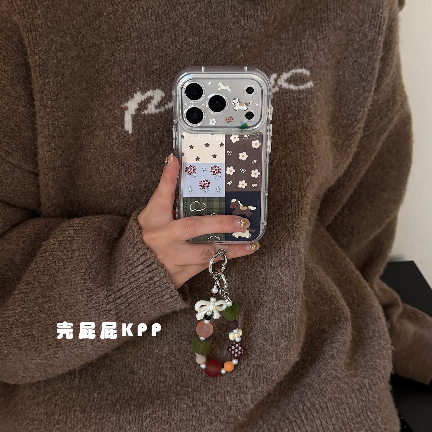 Shell butt KPP retro splicing cute pony ins Koreya stili 15 17pro Apple 17ProMax mobil telefon üçün korpus iPhone16 hər şey daxil 17 yumşaq 14Promax qoruyucu örtük 13 portativ