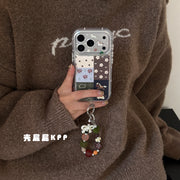 Shell butt KPP retro splicing cute pony ins Koreya stili 15 17pro Apple 17ProMax mobil telefon üçün korpus iPhone16 hər şey daxil 17 yumşaq 14Promax qoruyucu örtük 13 portativ