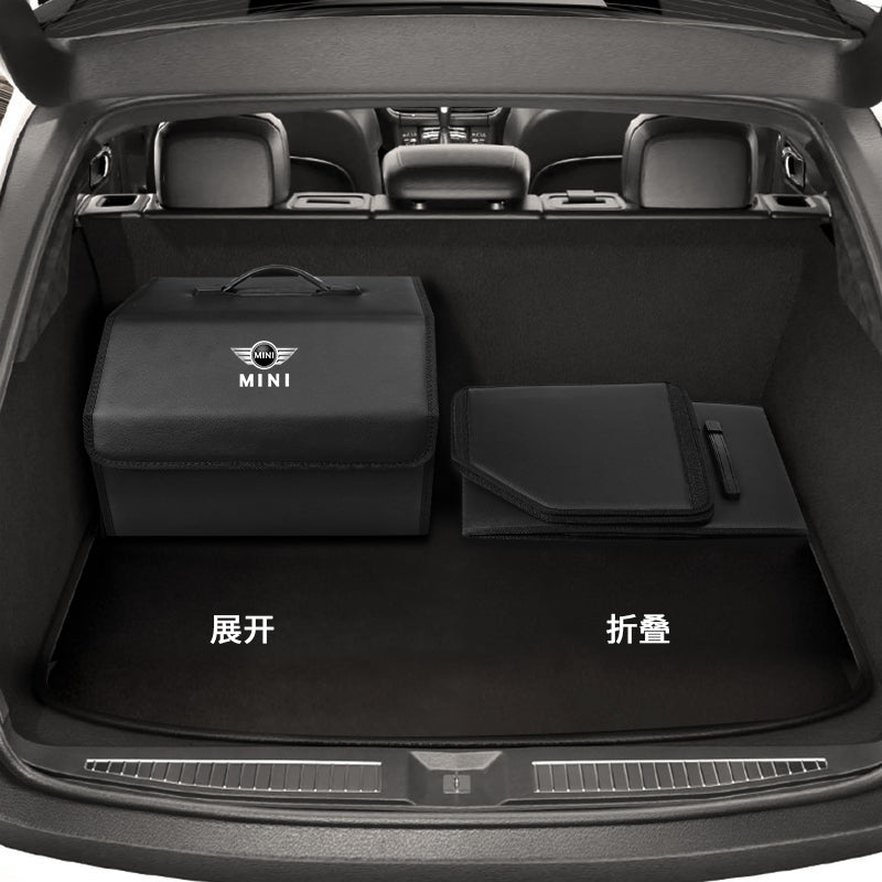Suitable for BMW Mini car trunk storage box, mini Cooper modification device, folding storage box