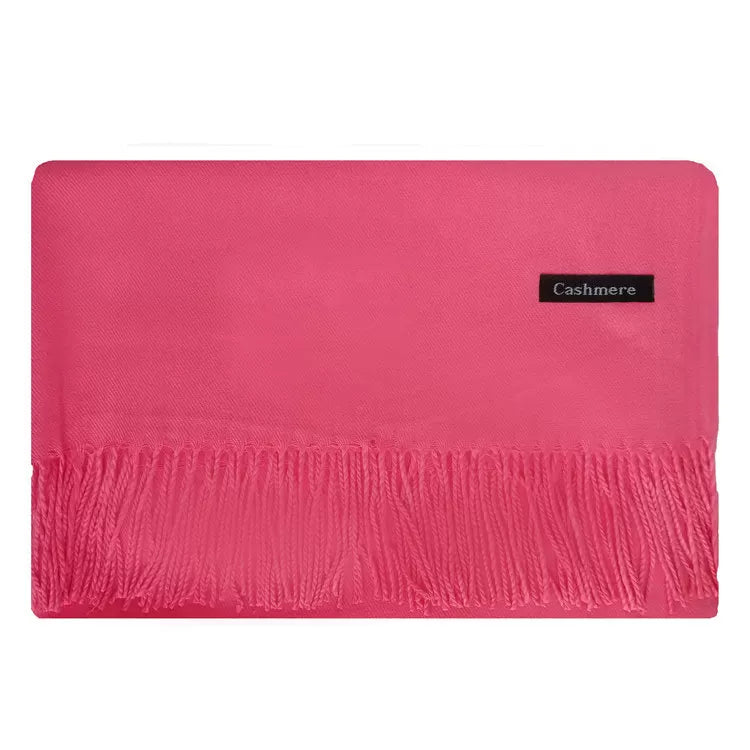 2024 monoxrom püskül şal qalınlaşdırılmış qış şarfı