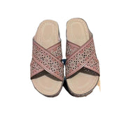 2025 Qadın Ayaqqabıları 43 Böyük Ölçü Sandalet Moda Vintage Sol
