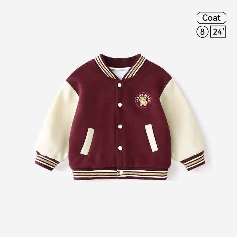 Alman uşaq gödəkçəsi, yeni payız stili, körpə beysbol gödəkçəsi, qızlar üçün erkən payız topu, körpə yaz və payız geyimləri