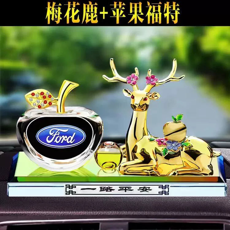 Alaşımlı Maral Avtomobil loqosu Avtomobil bəzəkləri Yeni məhsullar Avtomobil mərkəzi konsolu Deer Ping An ətir oturacağı Aromaterapiya avtomobil bəzəkləri