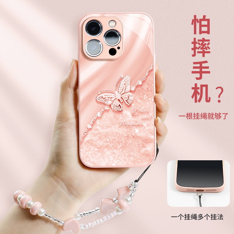 iphone15promax mobil telefon qutusu üçün uyğundur yeni 17pro dəst 16 alma 15 hər şey daxil 14 lanyard ilə 13 qabıq 12 düşməyə qarşı 16pro yüksək səviyyəli maks qadın 17air modeli plus şüşə 11
