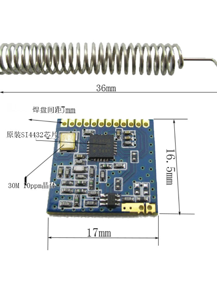 Mikrokontroller inkişaf lövhəsini dəstəkləyən SI4432 simsiz modul STM32 STM8L151 IAP15W N76E00