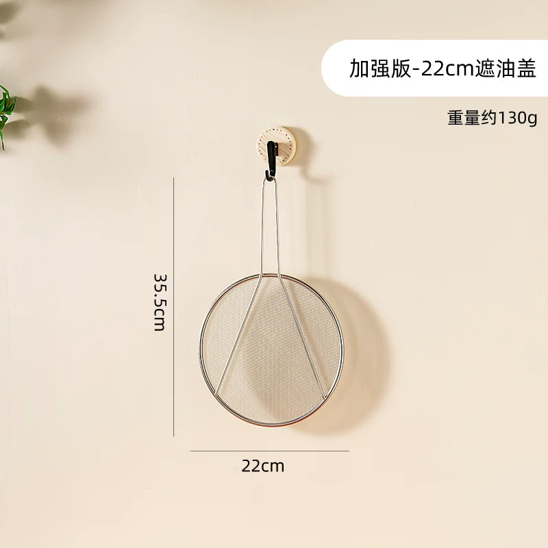 onlycook 304 paslanmayan poladdan yağ sıçramasına qarşı qazan qapağı mətbəx yemək bişirmək və qızartmaq üçün yağın qarşısını alan qapaq