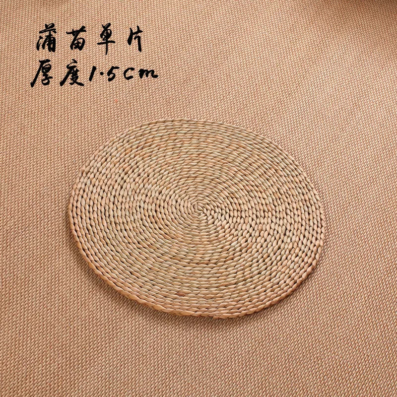 Futon yastığı, tatami yastığı, Yapon futon döşəyi, meditasiya dəyirmi meditasiya döşəyi, samandan toxunmuş döşəmə döşəyi