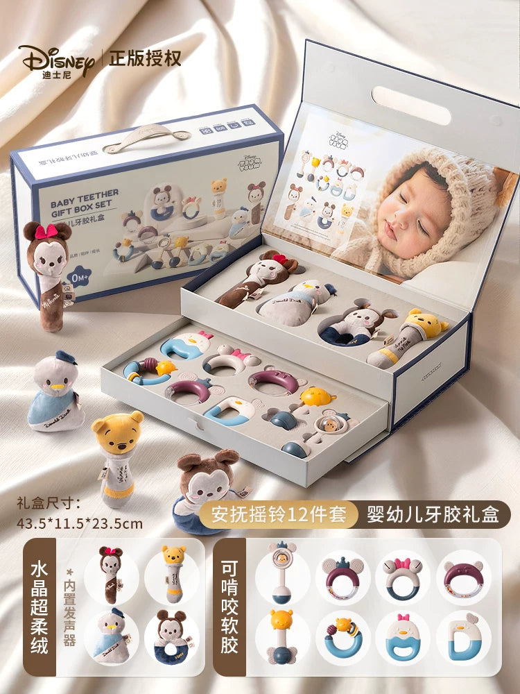 0-6 aylıq körpələr üçün Disney körpə oyuncaqları: Fiziki güc tələb edən Yeni il hədiyyələri, təbrik hədiyyələri, kiçik körpələr üçün əl çalğıları.