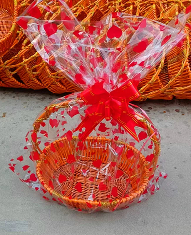 Meyvə səbəti toxunmuş əl səbəti hədiyyə səbəti kvadrat meyvə səbəti rattan meyvə səbəti meyvə qablaşdırma səbəti