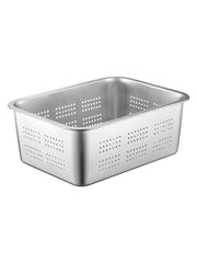 Əlavə qalın paslanmayan polad drenaj hövzəsi düzbucaqlı drenaj hövzəsi kommersiya lavabo drenaj səbəti drenaj səbəti drenaj qabı delikli kvadrat hövzə