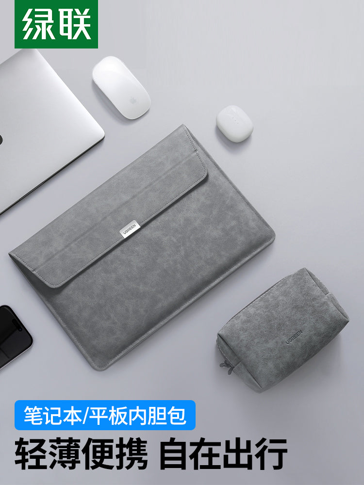 Green Alliance noutbuk üçün qol çantası macbook air 14 düymlük matebook 15 düymlük qoruyucu qol 16 düym 13.3 universal kompüter saxlama çantası