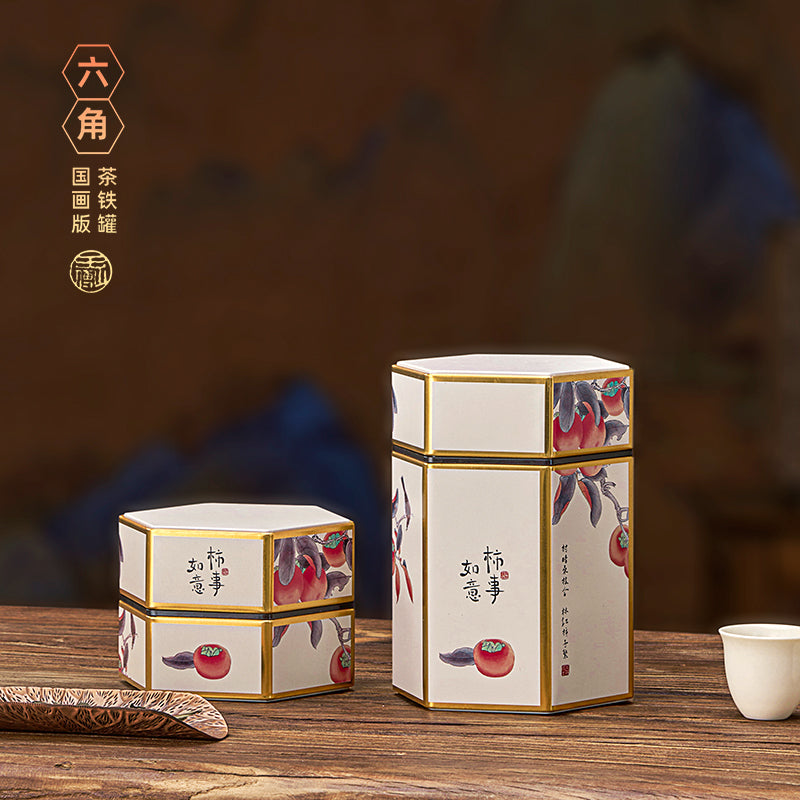 Yeni böyük və kiçik möhürlənmiş dəmir qutular qara çay yaşıl çay Longjing universal çay qutuları retro milli üslubda qablaşdırma qalay qutusu