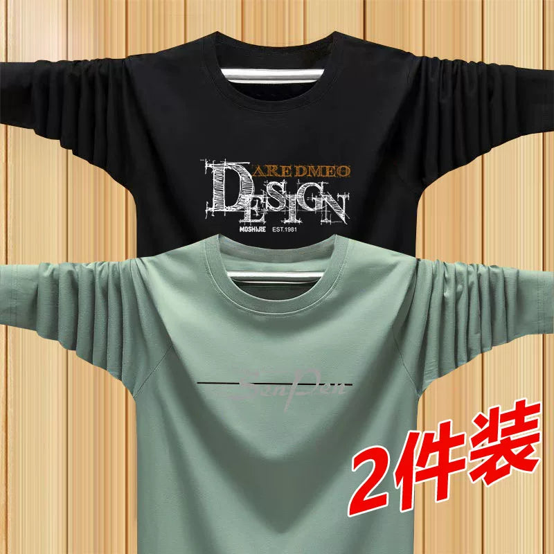 9.9 xüsusi təklif! Yaz və Payız Modal uzunqol kişi dəbli sweatshirt təmiz pambıq daxili köynək kişi geyimi