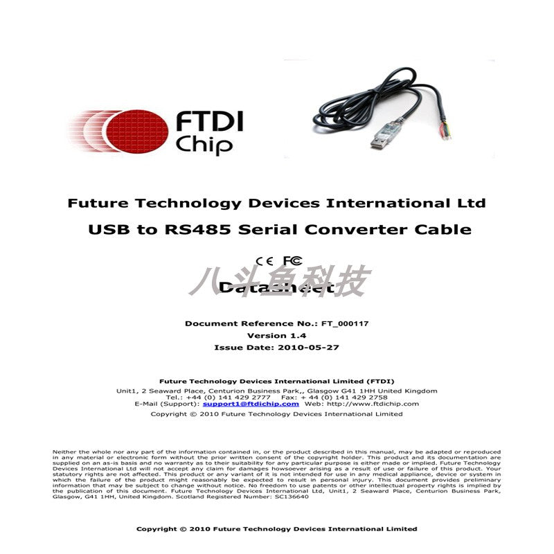 FTDI orijinal idxal edilmiş USB-RS485-WE-1800-BT 5v seriyalı UART kabel FT232RQ