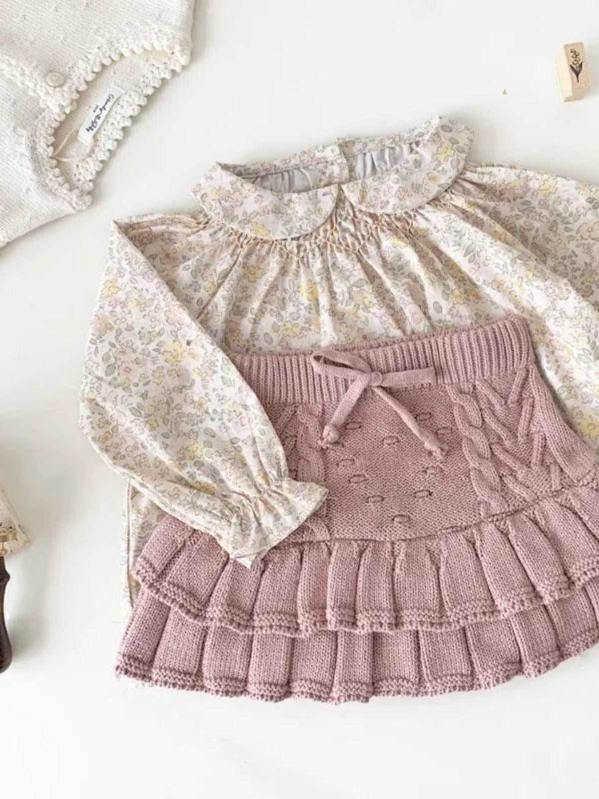 Payız Uşaq Geyimləri Uşaqlar Qızlar üçün Qış Örgü Ətəyi