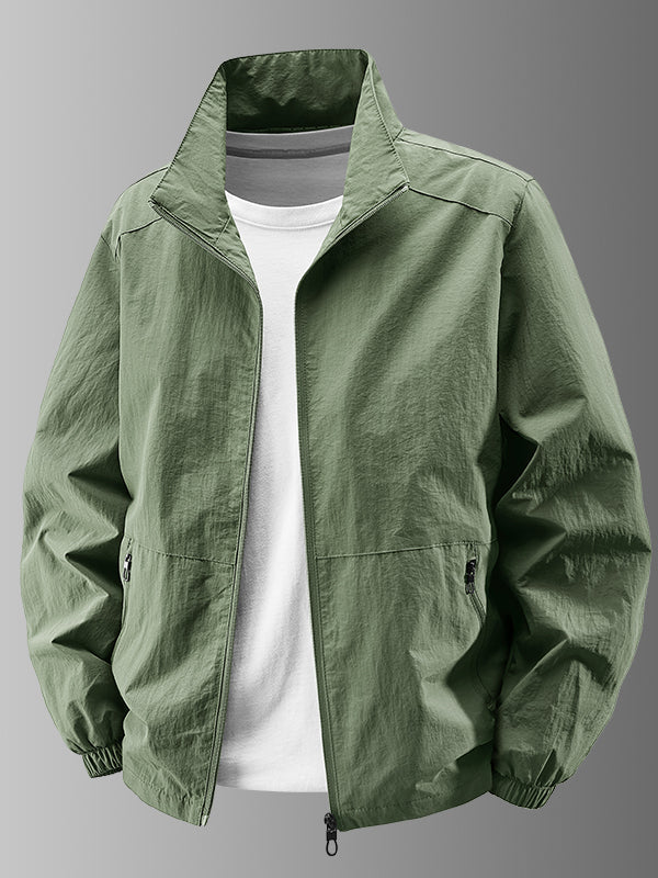 Xarici ticarət ixrac sifarişləri! 2025 Yeni Böyük Ölçülü Kişi Payız/Qış İdman Boş Yaxalıqlı Küləkkeçirməz Gödəkçə