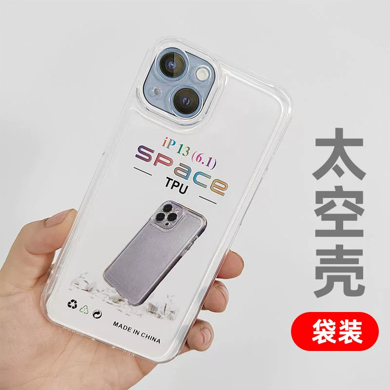 iPhone17 Apple 16 15pro 13 XR XS 11 12 PRO 14 plus maxTPU üçün uyğundur, hər şey daxil olmaqla, düşməyə qarşı yumşaq qabıqlı şəffaf mobil telefon qutusu topdansatış