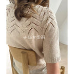 3353 Lalə Köynək Qadın Sviteri Çin Örgü Nümunəsi və Mətn Təlimatları